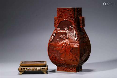 Cultural Revolution: A Cinnabar Lacquer Vase