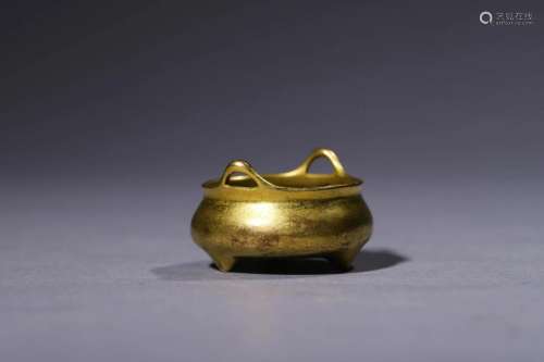 Qing Qianlong: A Gilt Bronze Incense Burner