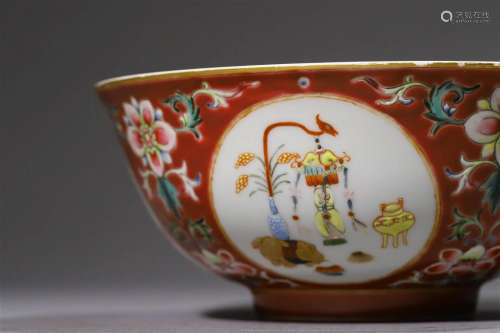 Qing Dynasty: A Fencai Porcelain Bowl