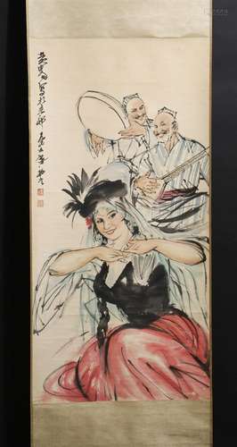 Huang Zhou: Chinese Scroll Painting