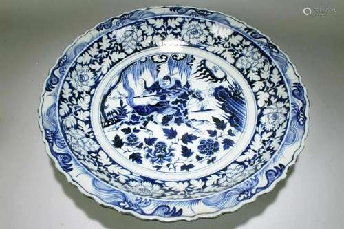 An Estate Chinese Blue and White Massive Battle-field