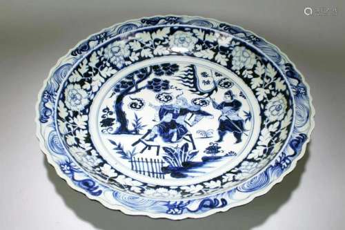 An Estate Chinese Massive Blue and White Cutting-edge