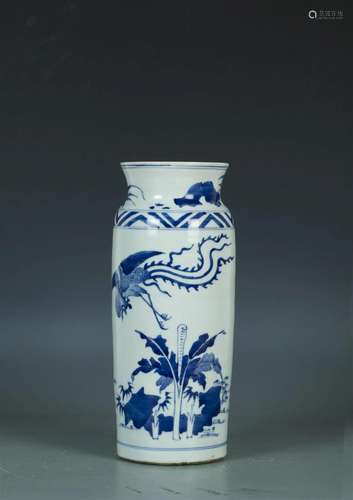 A blue and white Porcelain Vase