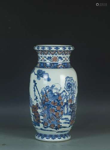 Qing Qianlong: A blue and white Porcelain vase