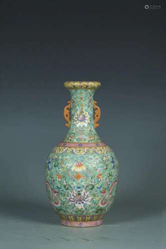 Qing Dynasty: A Fencai Porcelain Vase