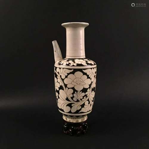 Chinese Cizou Kiln Porcelain Pitcher