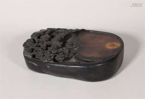 Qing Dynasty (Ma Yuanqu) Carved Inkstone