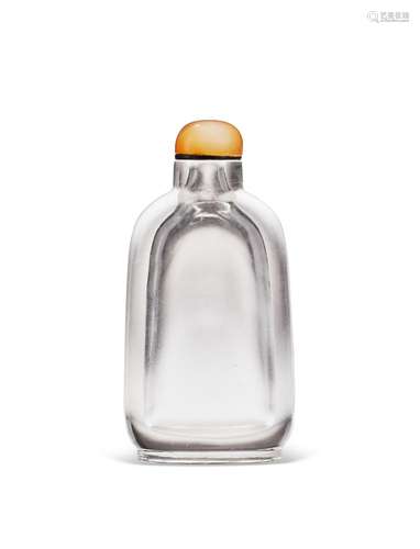 A ROCK CRYSTAL SNUFF BOTTLE