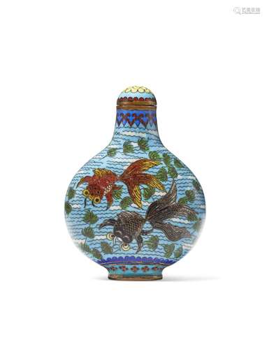 A CLOISONNÉ ENAMEL SNUFF BOTTLE