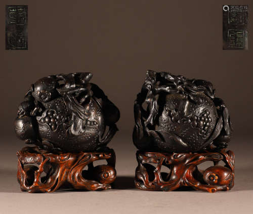 Qing Dynasty wooden palace ornaments