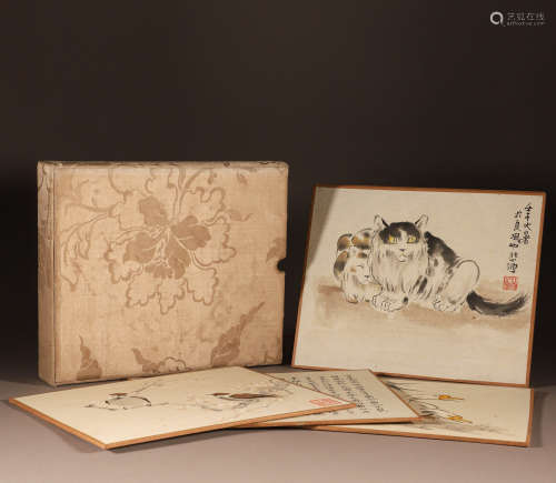Chinese ink painting Xu Beihong's paper animal album