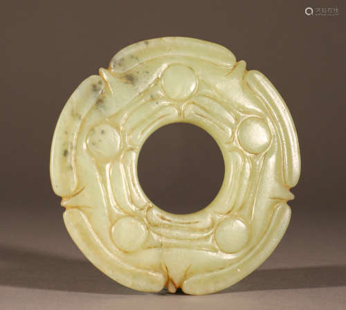 High ancient jade ring