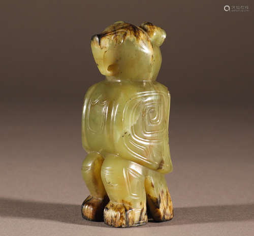 High ancient jade humanoid beast