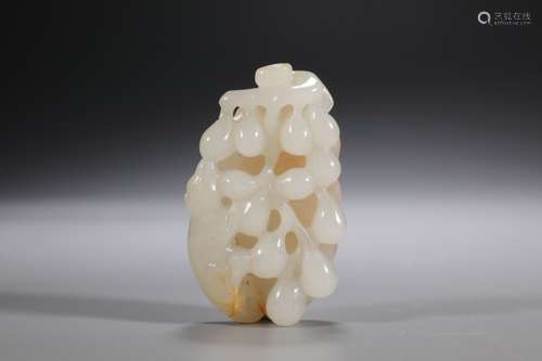 CHINESE JADE CRAVING PANDENT ,3.8X1.4X6.4CM