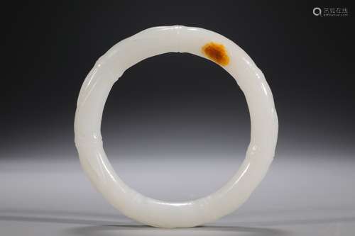 CHINESE JADE BANGLE ,D 5.9CM