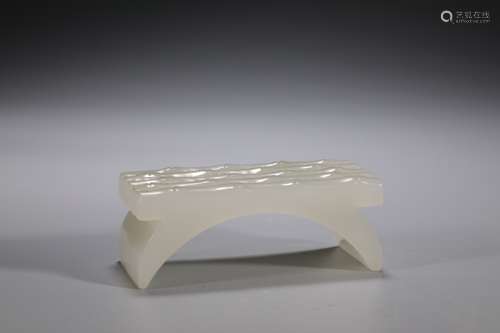 CHINESE JADE CRAVING INK STAND ,7.5X3.2X2.9CM