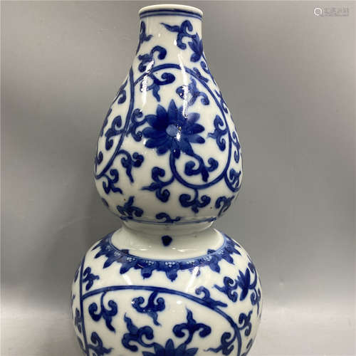 CHINESE BLUE AND WHITE VASE ,H24.4CM