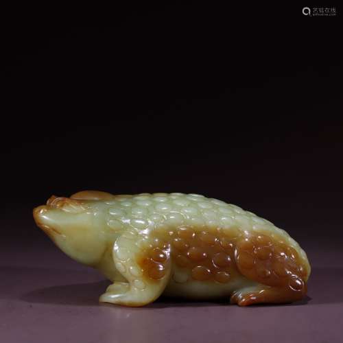 Hetian Yellow Jade Toad, China