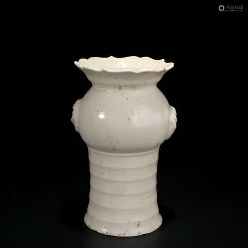 White Glaze Porcelain Bottle, China