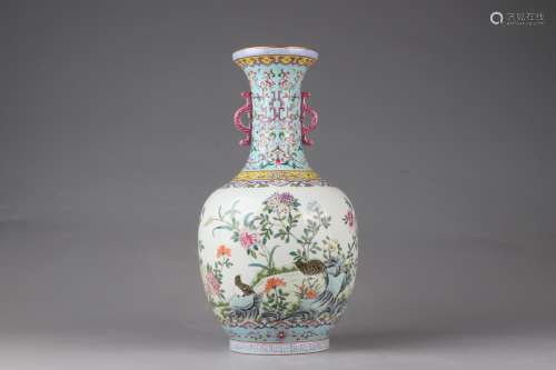 Qing Dynasty Period Of Qianlong Famille Rose 