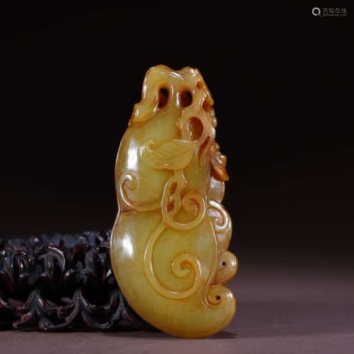 Hetian Yellow Jade Pendant
, China