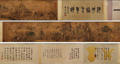 Yuan Dynasty Antique Painting On Old Silk - Wu Zhen, China