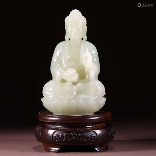 Hetian Jade Statue Of Buddha Ornament
, China