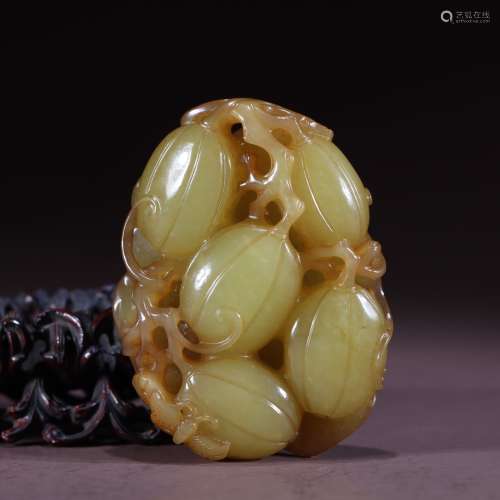 Hetian Yellow Jade Pendant
, China