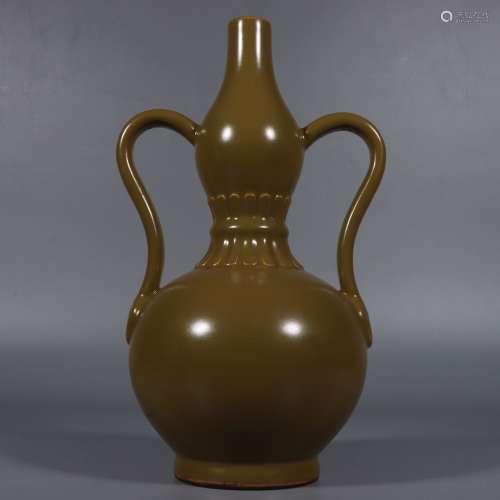 Qing Dynasty Period Of Qianlong Brown Glaze Porcelain Ruyi G...