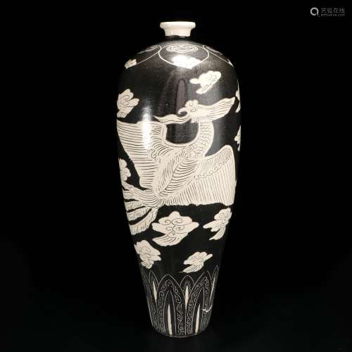 Cizhou Kiln Porcelain Bottle, China