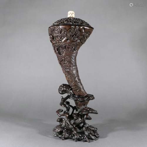 Agarwood With Zitan Rosewood Incense Burner Ornament, China