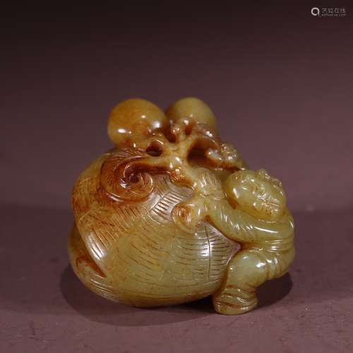 Hetian Yellow Jade Ornament, China