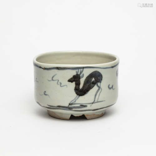 大正
(1912-1926) 福禄青瓷抹茶碗