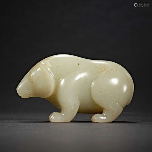 China, Han Dynasty, Hetian Jade, Jade Bear