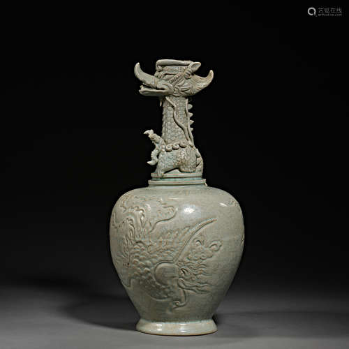 China, the Five Dynasties, Celadon, Pot