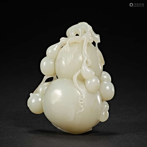 China,Qing Dynasty, Hetian Jade, Gourd