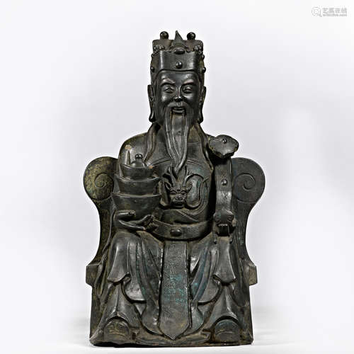 China,Qing Dynasty, Bronze Buddha statue