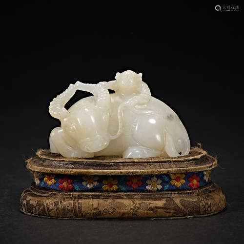 China,Qing Dynasty, Hetian Jade, Cattle