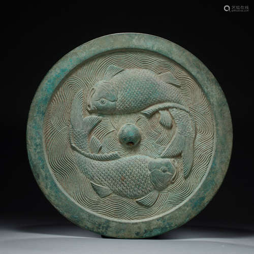 Song Dynasty, double fish decoration, Bronze Mirror