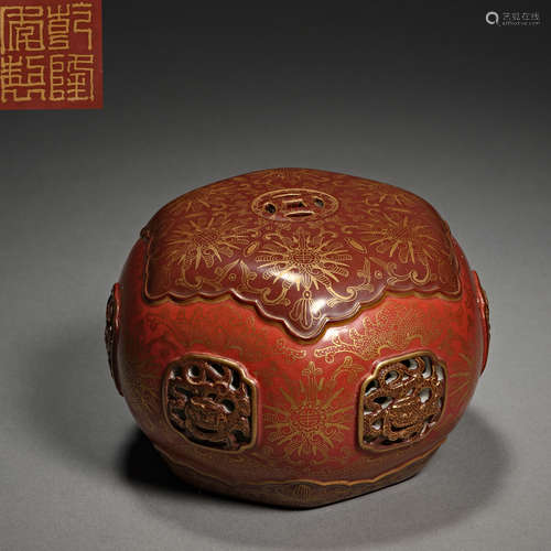 China, Qing Dynasty, ZHONG YI MAI, Pillow