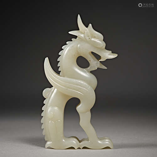 China,Jin and Yuan Dynasties, Hetian Jade, Jade Dragon