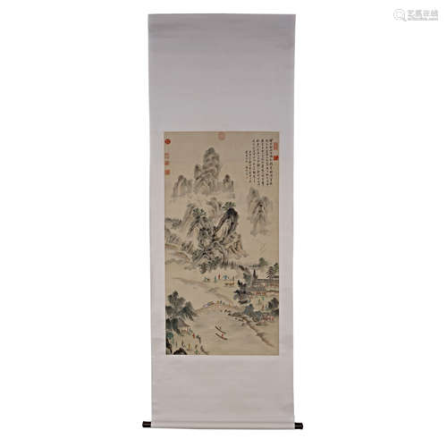 China,Qing Dynasty, DONG BANG DA, Landscape Painting