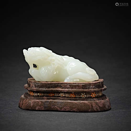 China,Qing Dynasty, Hetian Jade, Jade Beast