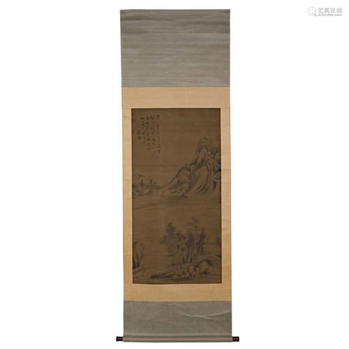 China, Ming Dynasty, WEN ZHENG MING, Landscape Painting