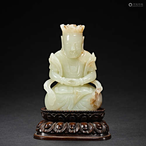 China, Ming and Qing Dynasties, Hetian Jade, Buddha statue