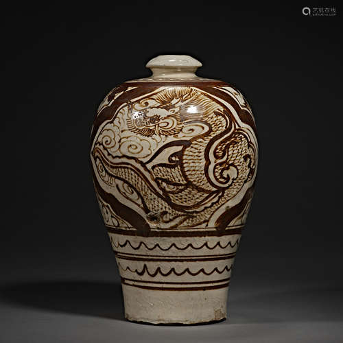 China, ,Jin and Yuan Dynasties, white Porcelain, Bottle