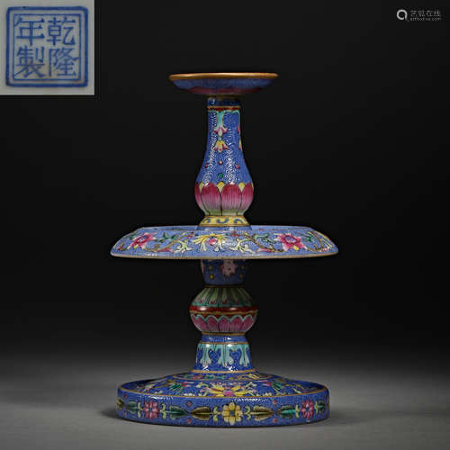 China,Qing Dynasty Qianlong, Famille Rose Porcelain, Lamp