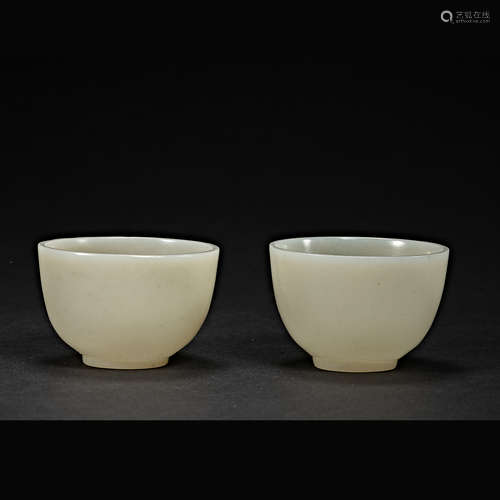 China, Ming andQing Dynasties, Hetian Jade, Cup