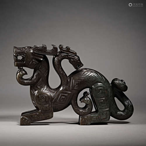 China, western Zhou Dynasty, Hetian Jade, Jade Beast