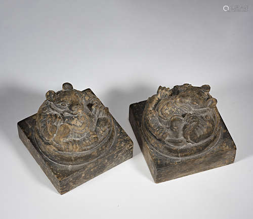 China, Tang Dynasty, Bluestone, Beast